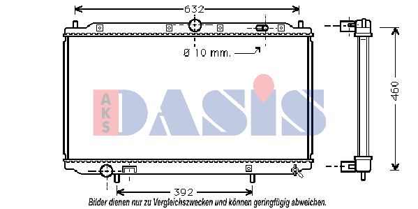 AKS DASIS Radiaator,mootorijahutus 220014N